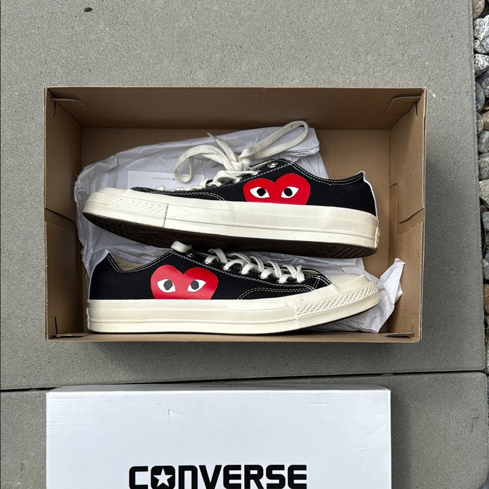 Converse Play Black and Red Sneakers